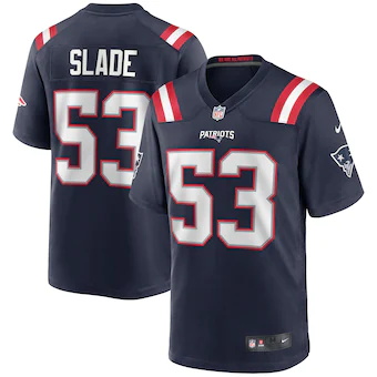 mens nike chris slade navy new england patriots game retire